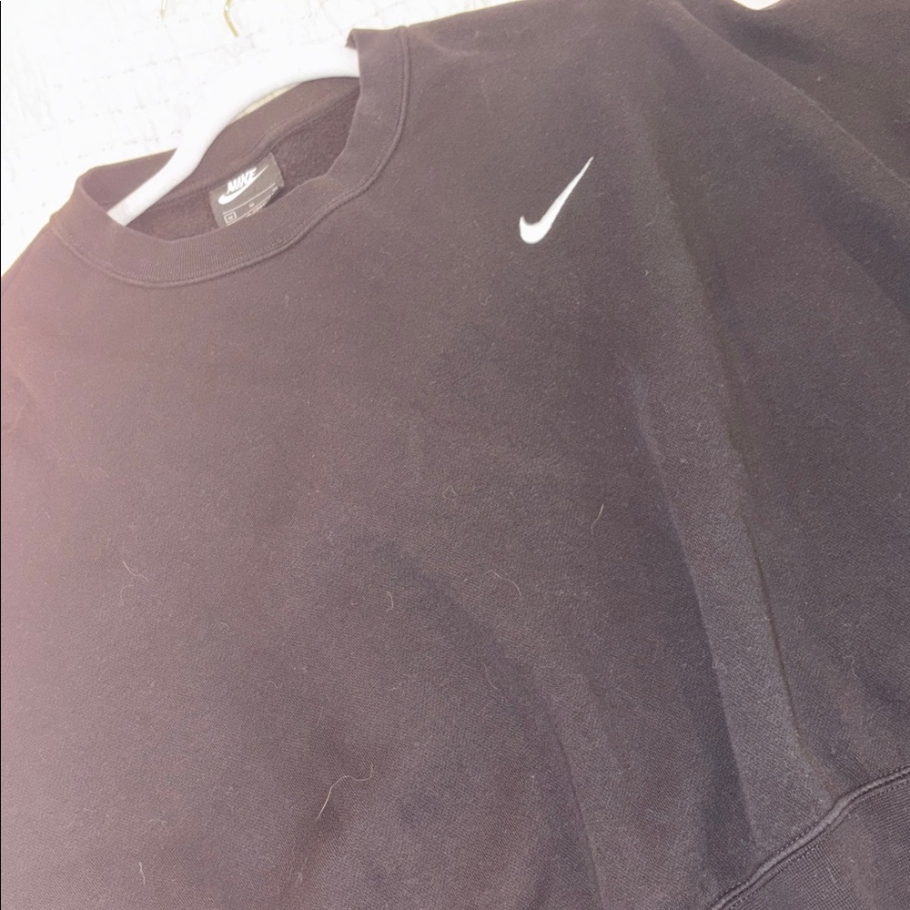 Nike Black Crewneck with White Logo